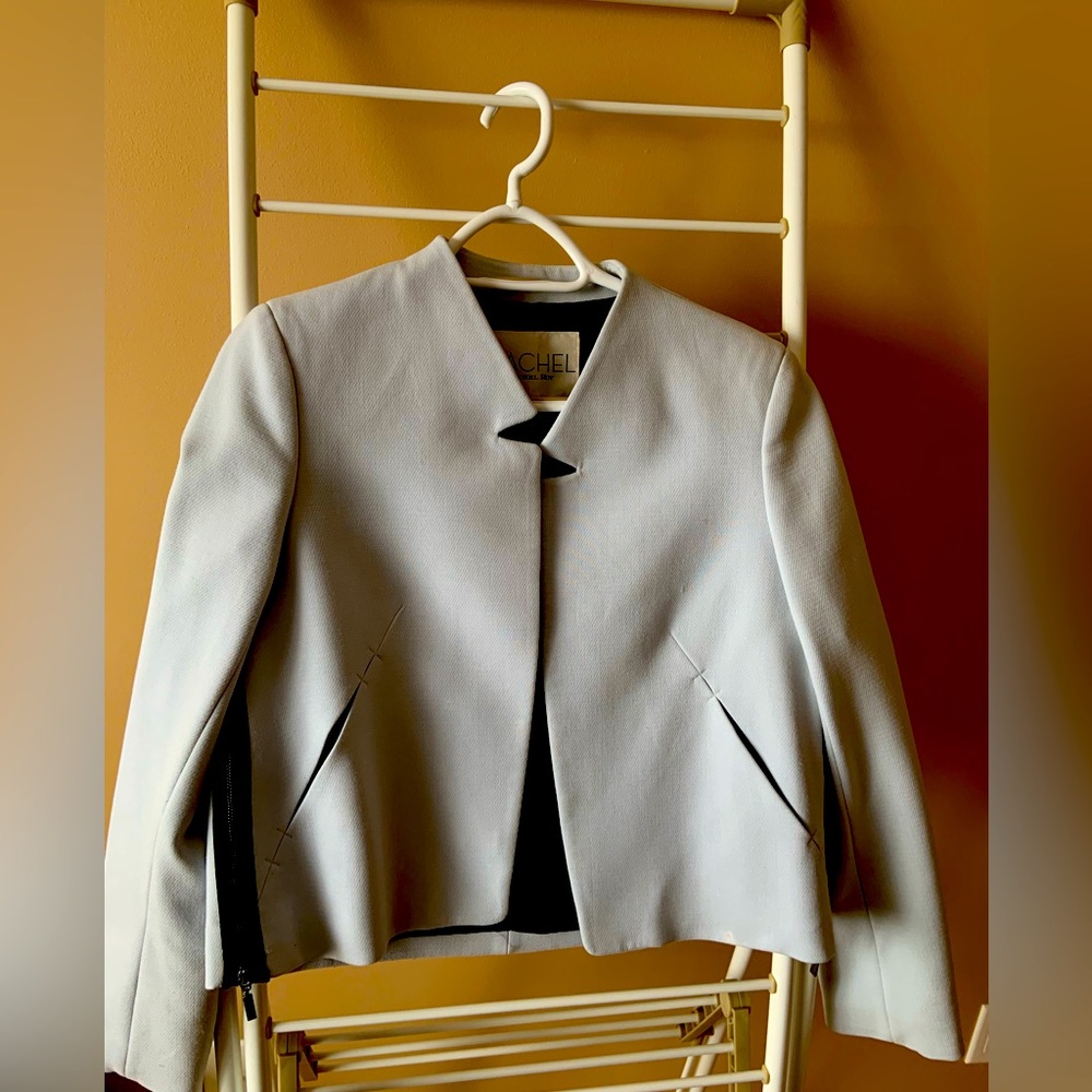 RACHEL Rachel Roy Short Light Blue Jacket Size 6